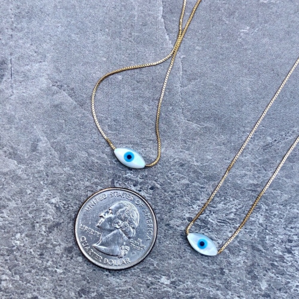 ❗️LAST❗️Dainty Evil Eye Necklace - Picture 7 of 8